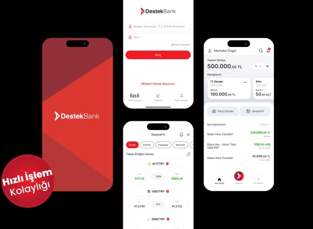 DestekBank’la mobil bankacılık deneyiminin keyfini çıkar